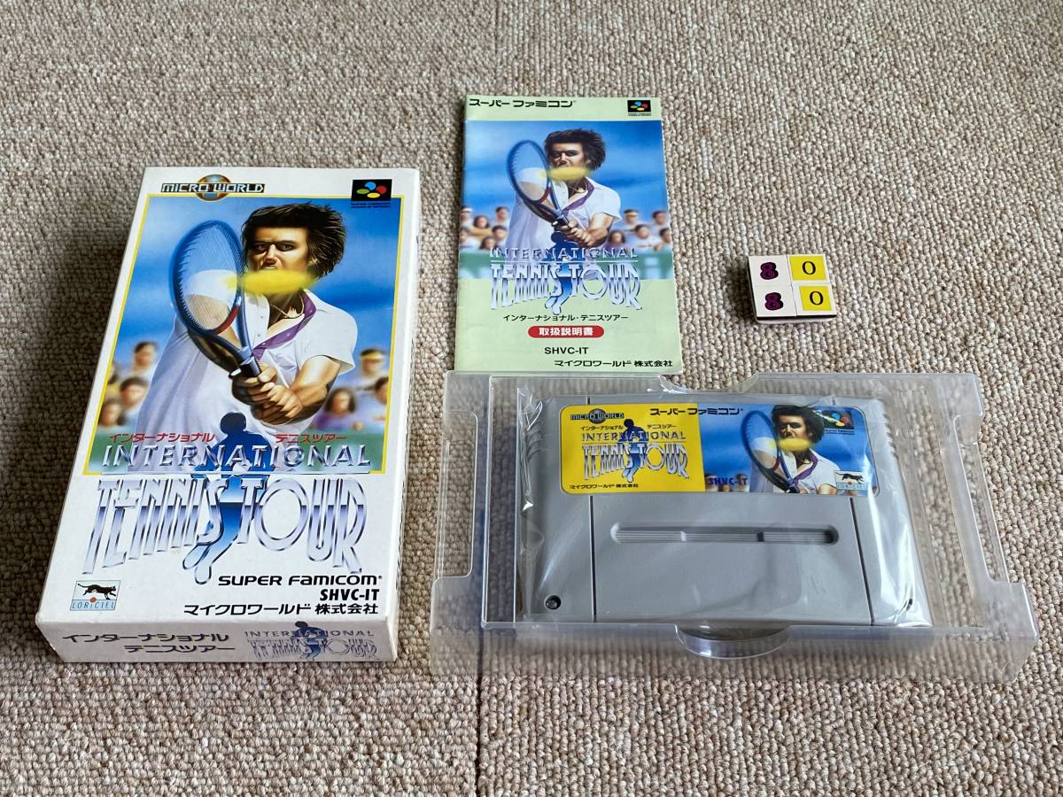 スーパーファミコン(SFC)「インターナショナルテニスツアー」(箱・説明書 付/S-8080)拍卖
