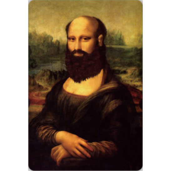 A3481 メタル サイン 金属 ブリキ 看板 プレート 店 絵画 名画 ダヴィンチ モナリザ パロディ おもしろ ジョーク 景品 5617拍卖