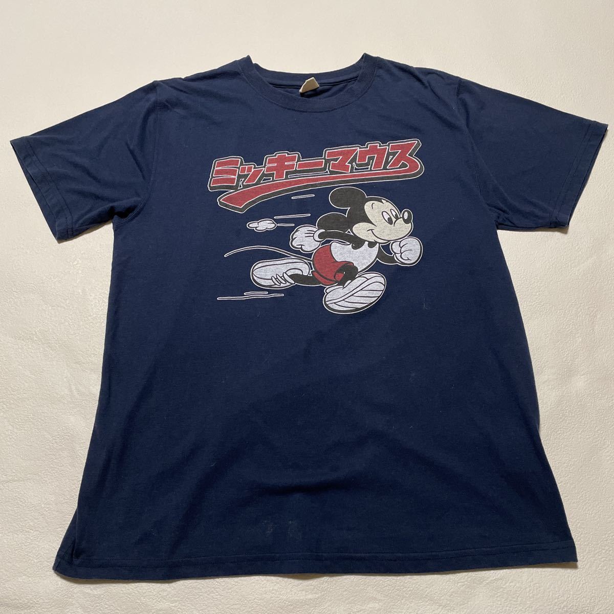【Lサイズ】ミッキーマウス Tシャツ Mickey MouseプリントTシャツ Disney ディズニー拍卖
