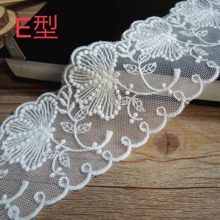 E型 花パーツ レース ケミカルモチーフ 1m拍卖