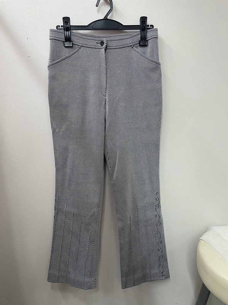 送料無料!伊太利屋(イタリヤ)綿/ポリウレタン/すそステッチ/ラインストーン/パンツ☆サイズ9号拍卖