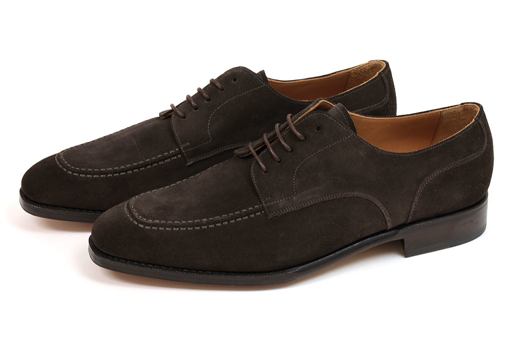 新品-YA519- ヤンコ Uチップ ダークブラウンスエード 8.5(27.0cm) YANKO拍卖