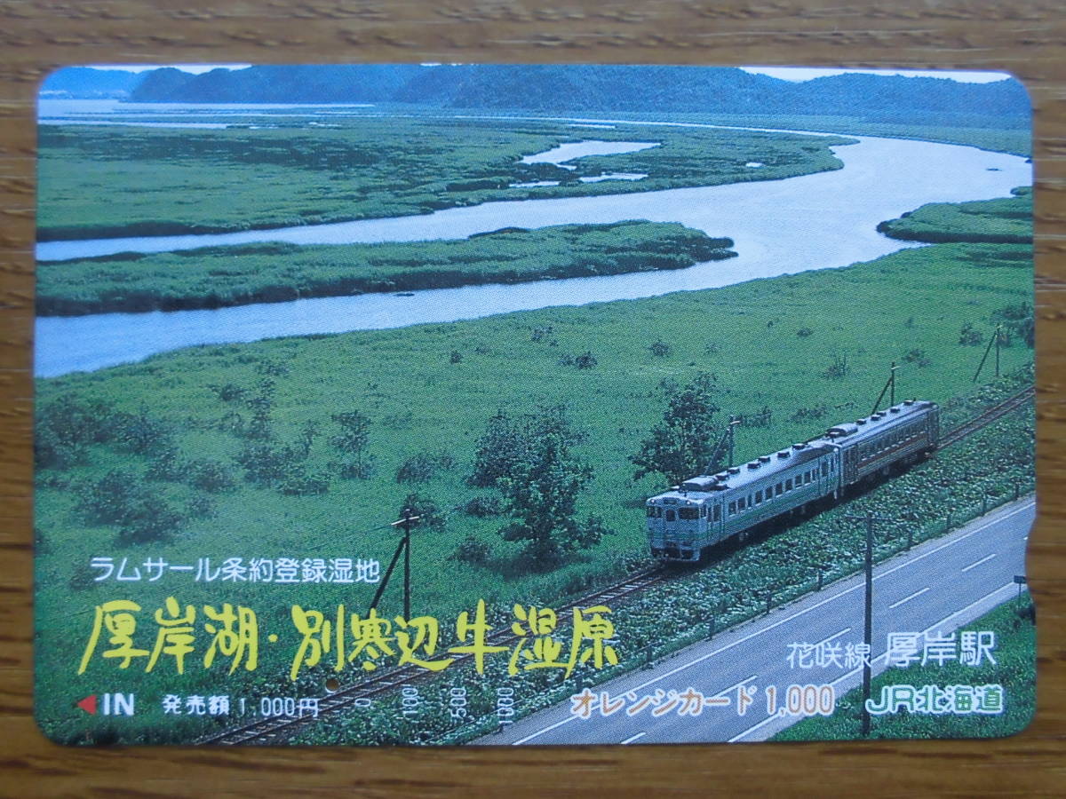 JR北 オレカ 使用済 ラムサール条約登録湿地 厚岸湖 別寒辺牛湿原 花咲線 1穴 【送料無料】拍卖