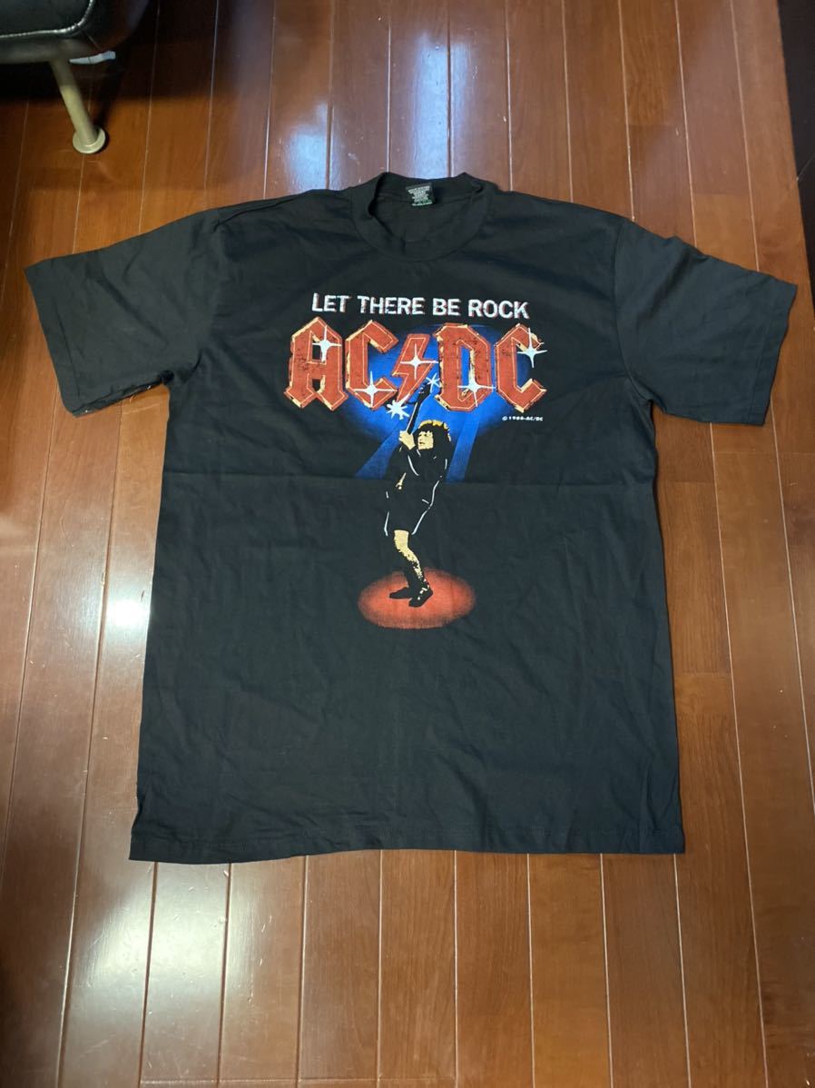 ACDC Tシャツ サイズXL ブラック USA製 バンドTシャツ 拍卖
