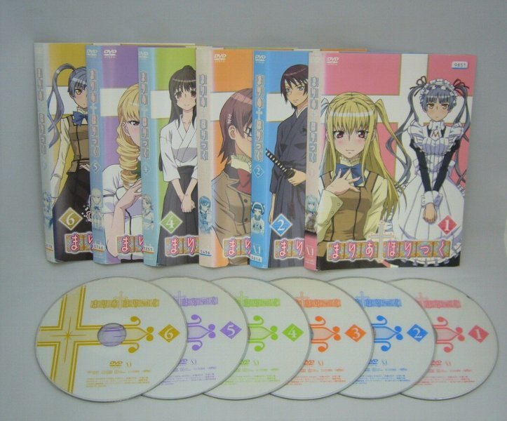 090-0050 送料無料 まりあ ほりっく 全6巻 ディスクとジャケットのみ レンタル版※ジャケットにスレ・色あせ有り拍卖
