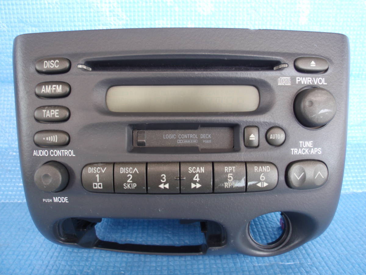 トヨタ FH-M8586ZT カーオーディオ CD/カセットプレイヤー 1点 中古品 86120-52050-B0【SERIAL NO:AJ283702】動作未確認・ジャンク品拍卖