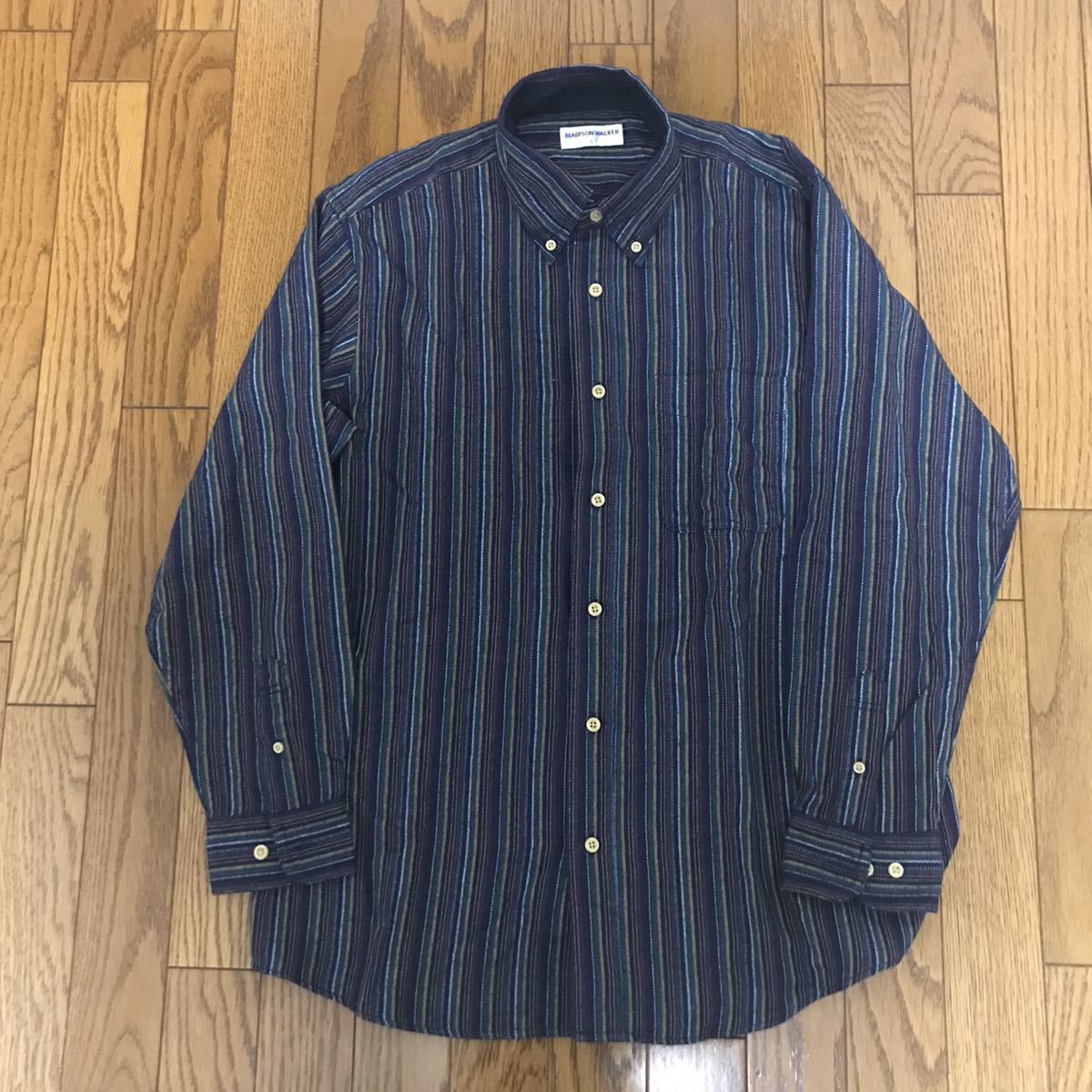 madison walker ストリート デッドストック ストライプシャツ サイズL 新品拍卖