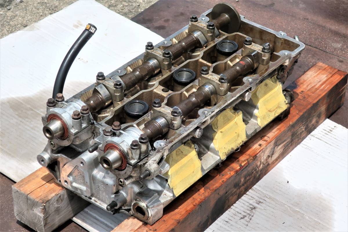 H10 E-932A1 アルファロメオ 156 E/G 32401 V6 2.5 右ハンドル 純正 リア側 シリンダーヘッド Assy / 60630121 A869 / 96500km拍卖