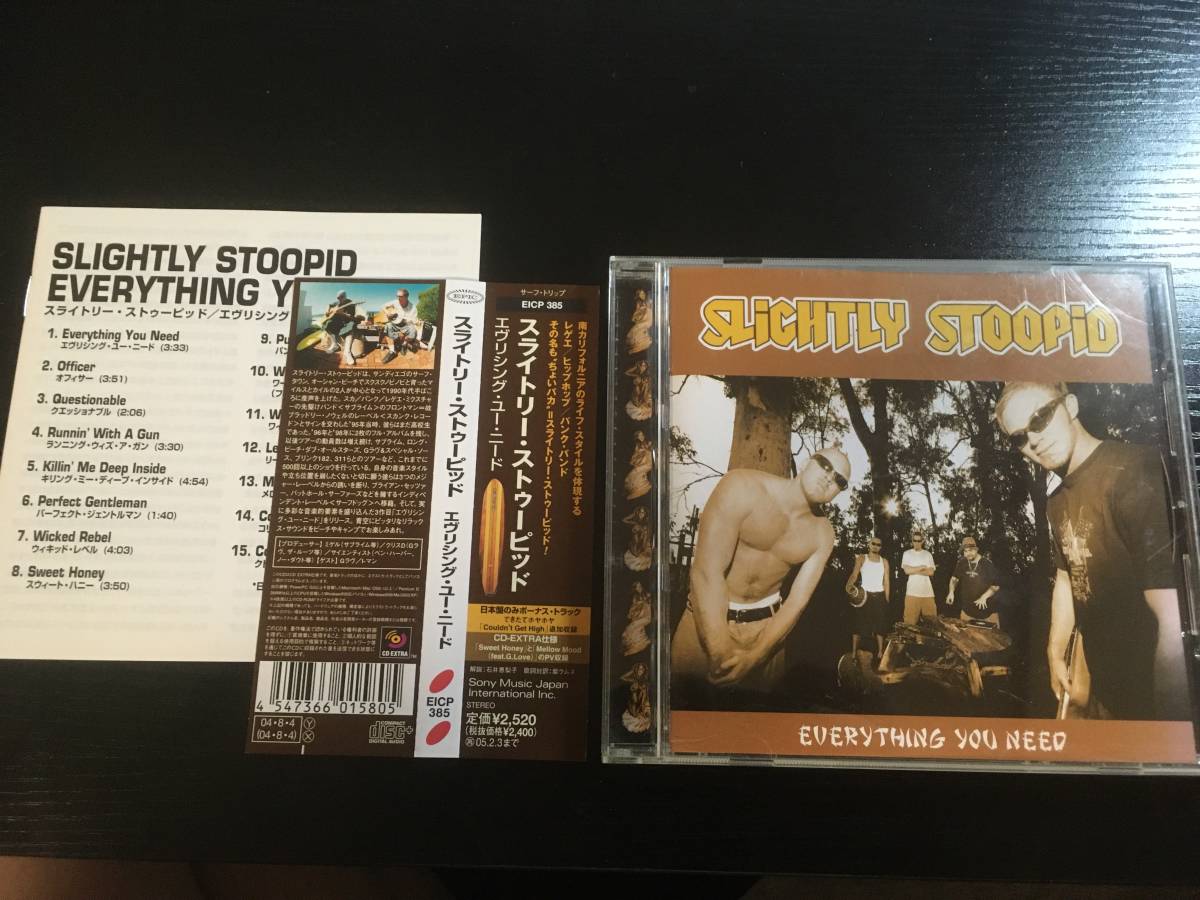 Slightly Stoopid Everything You Need 国内盤CD 歌詞対訳解説付き拍卖