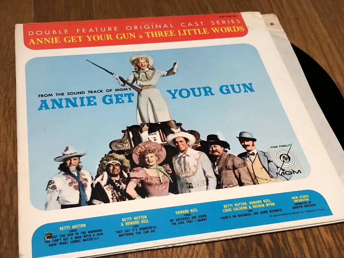 ★即決落札★「ANNIE GET YOUR & THREE LITTLE WORDS」BETTY HUTTON/HOWARD KEEL/US盤/見開きジャケット/全16曲収録拍卖