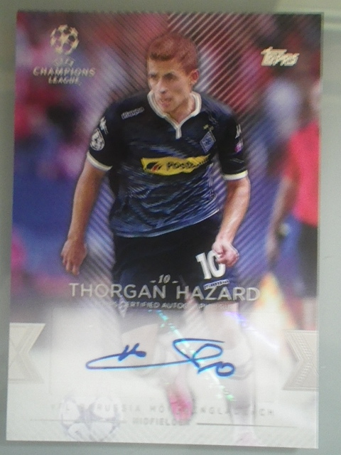 topps トルガン アザール 直筆サインカード ボルシアMG ドルトムント ベルギー代表拍卖