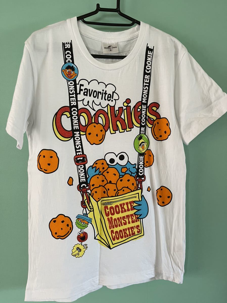 送料無料★可愛い★クッキーモンスター★Tシャツ★L★キャラクター★ユニバーサル拍卖