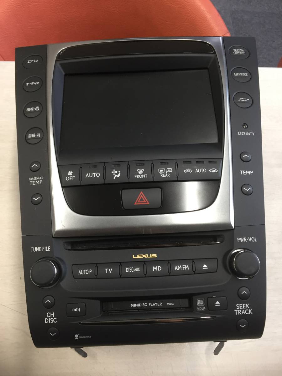 ☆P702-1E LEXUS レクサスGS(GRS19系)純正マルチモニターナビゲーション ジャンク品? 中古品☆拍卖