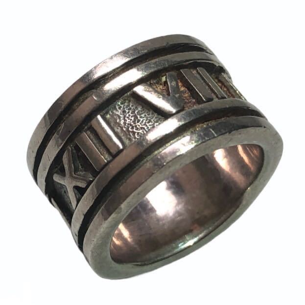 925 SILVER シルバー リング 指輪 ローマ数字 約10.5号 中古品 装飾品 男性用 メンズアクセサリー RING 服飾小物【4904】A拍卖