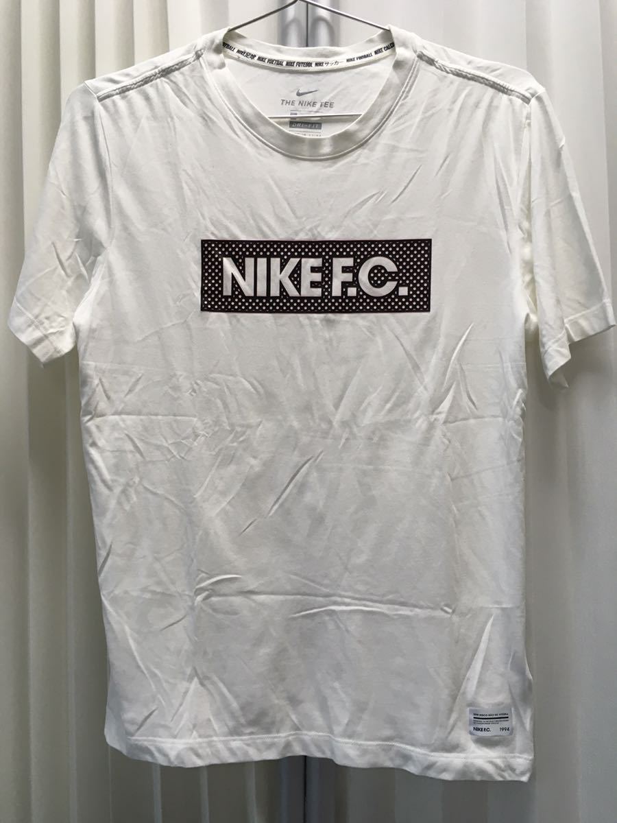 ナイキエフシー NIKE F.C. 半袖tシャツ ホワイト 白 THE NIKE TEE ドライフィット DRI-FIT M拍卖