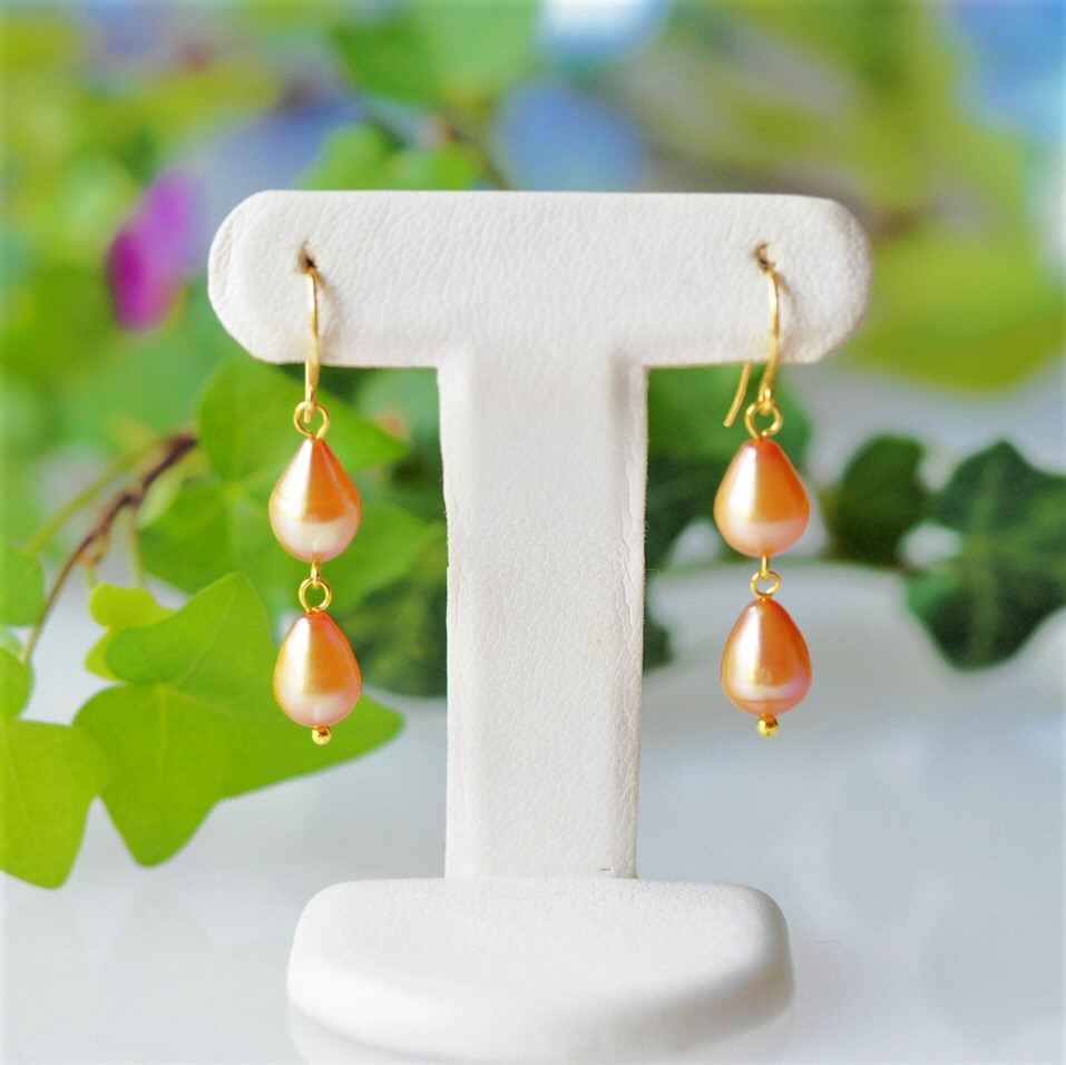 淡水パール SV ピアス 天然真珠拍卖