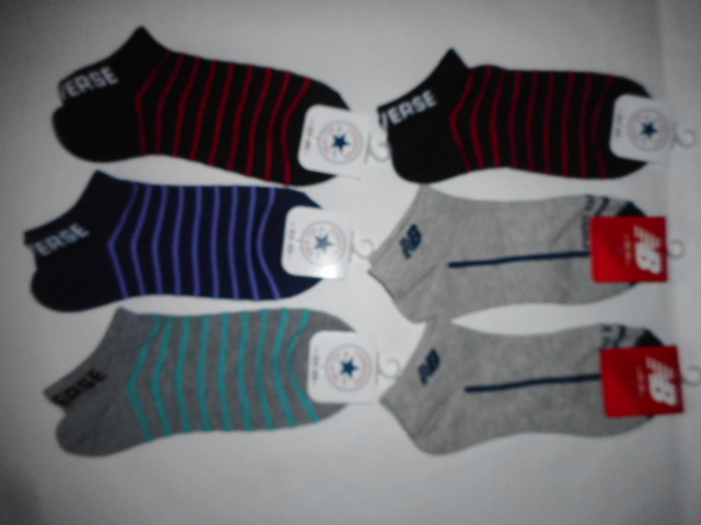 ☆新品 CONVERSE ・NB ソックス 23~25㎝ 6足 ☆ 拍卖