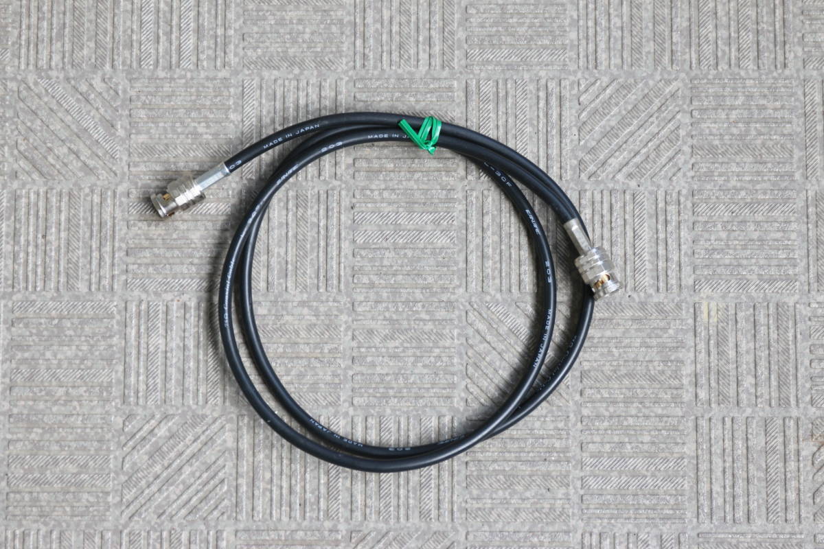 両端BNCケーブル カナレ 1.0m 1メートル 防犯設備 防犯カメラ 送料230円拍卖