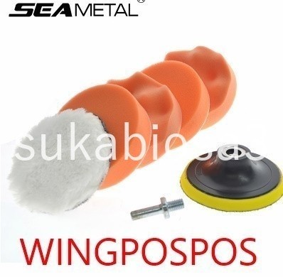 ZS033:ポリッシャー スポンジ バフ 電動ドリル用 6点セット 車 研磨 洗浄 ブラシセット スポンジ ワックス 洗濯拍卖