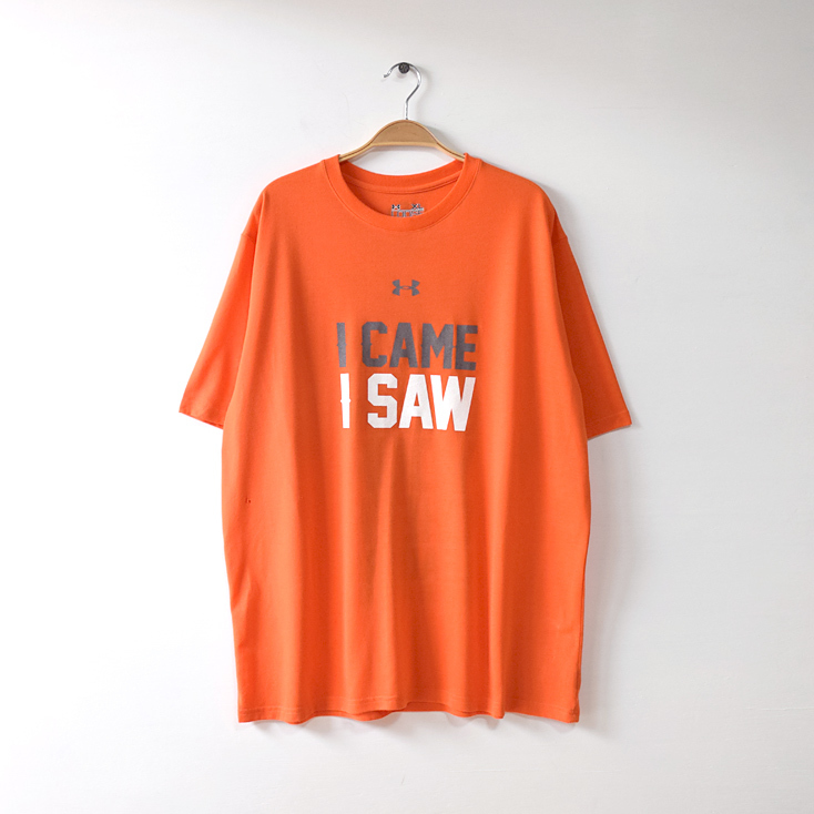 【送料無料】アンダーアーマー チアリーダー クルーネック Tシャツ スポーツ メンズXL Under Armour ※ダメージ有 BB0172拍卖