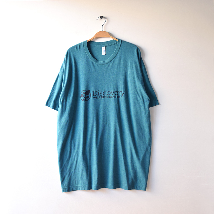 【送料無料】USA古着 DISCOVERY WELLNESS CENTER ビッグサイズ プリント Tシャツ メンズ2XL オーバーサイズ ゆるだぼ アメリカ古着 BB0198拍卖