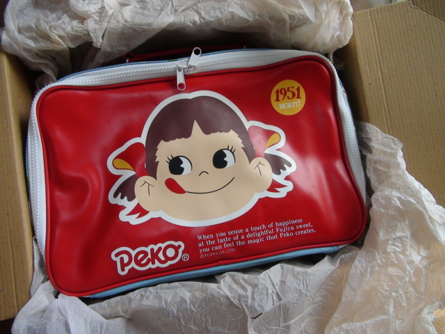 不二家 ペコちゃん 懸賞品バッグ 未使用 レアもの おまけ有り拍卖