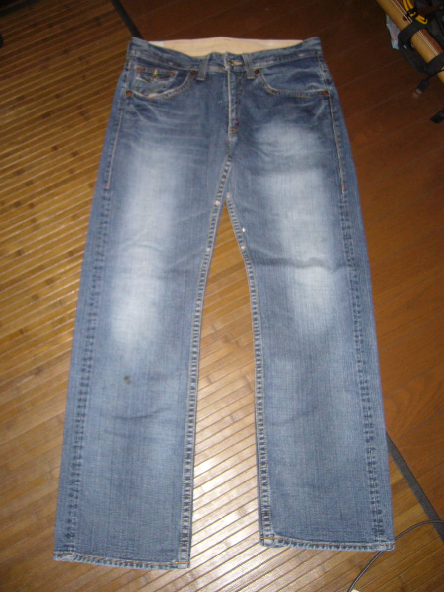 464-100♂:GLHEART ジーエルハート ビックジョン ジーンズ size.81㎝ 色.インディゴ アメリカン 拍卖