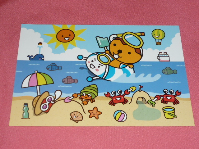 激レア!カワイイ♪2002年 テレビ大阪 たこるくん キャラクター ポストカード ⑤拍卖