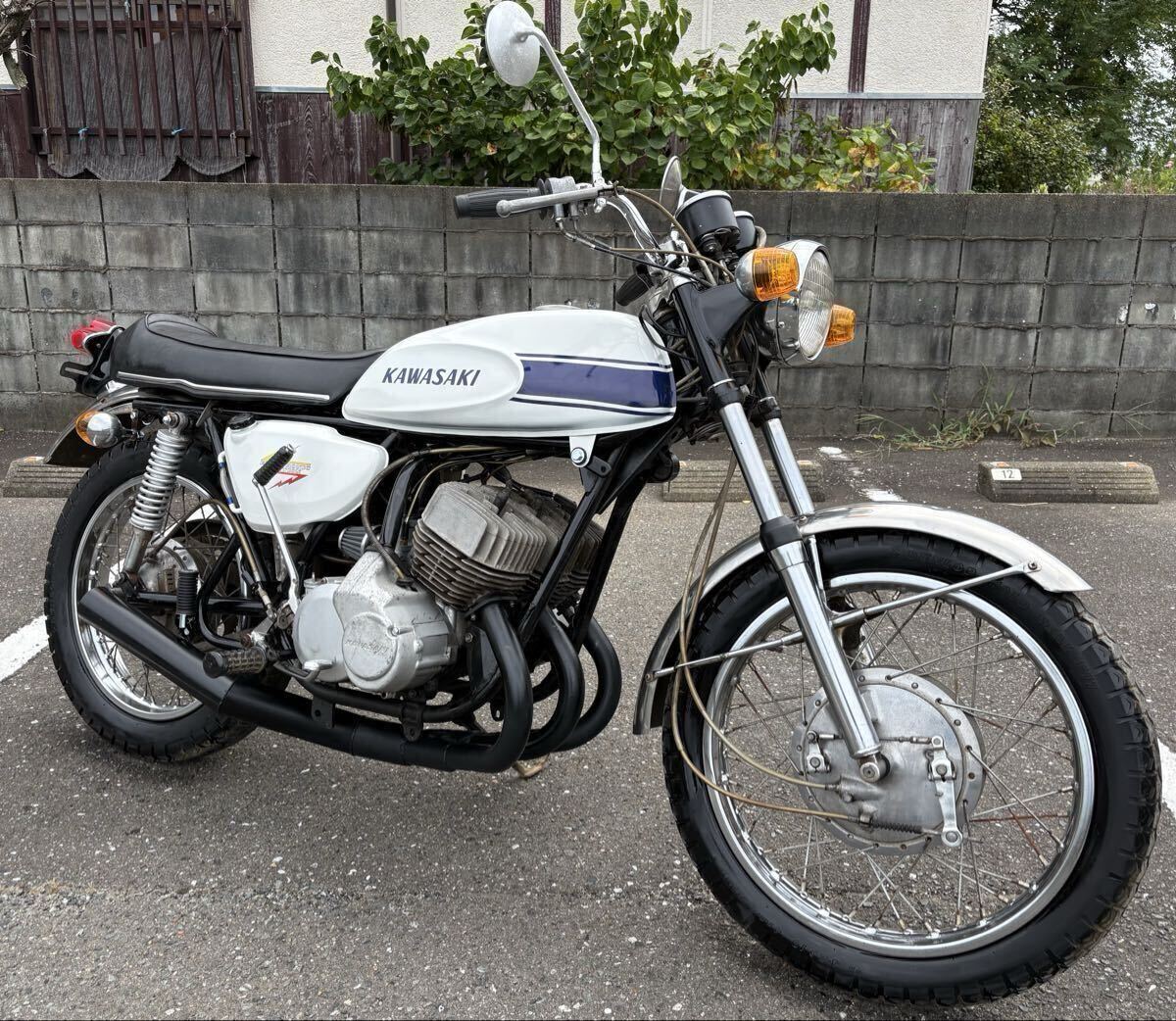 500ss 初爆各部作動確認済み ベース 福岡 マッハ 検】750ss gt380 gt550 350ss 250ss kh250 kh400 kawasaki 2スト 旧車 z2 z1 cbx kh rd rz拍卖