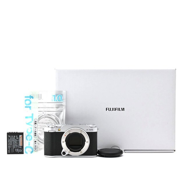 <美品> 富士フイルム(FUJIFILM) ミラーレス一眼カメラ X-M5ボディ シルバー拍卖