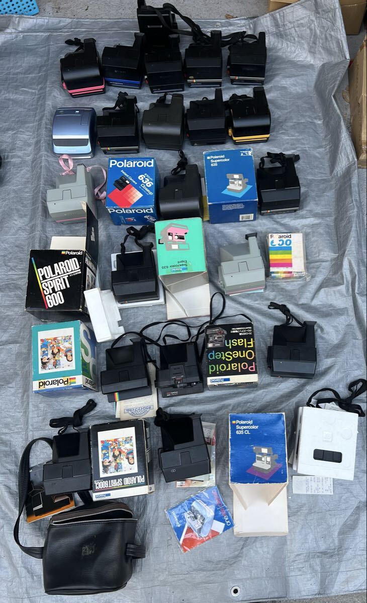 【現状品・動作未確認】Polaroid ポラロイド 600シリーズ インスタントカメラ 22台 大量まとめ Spirit 600 Supercolor 635 OneStep レトロ拍卖