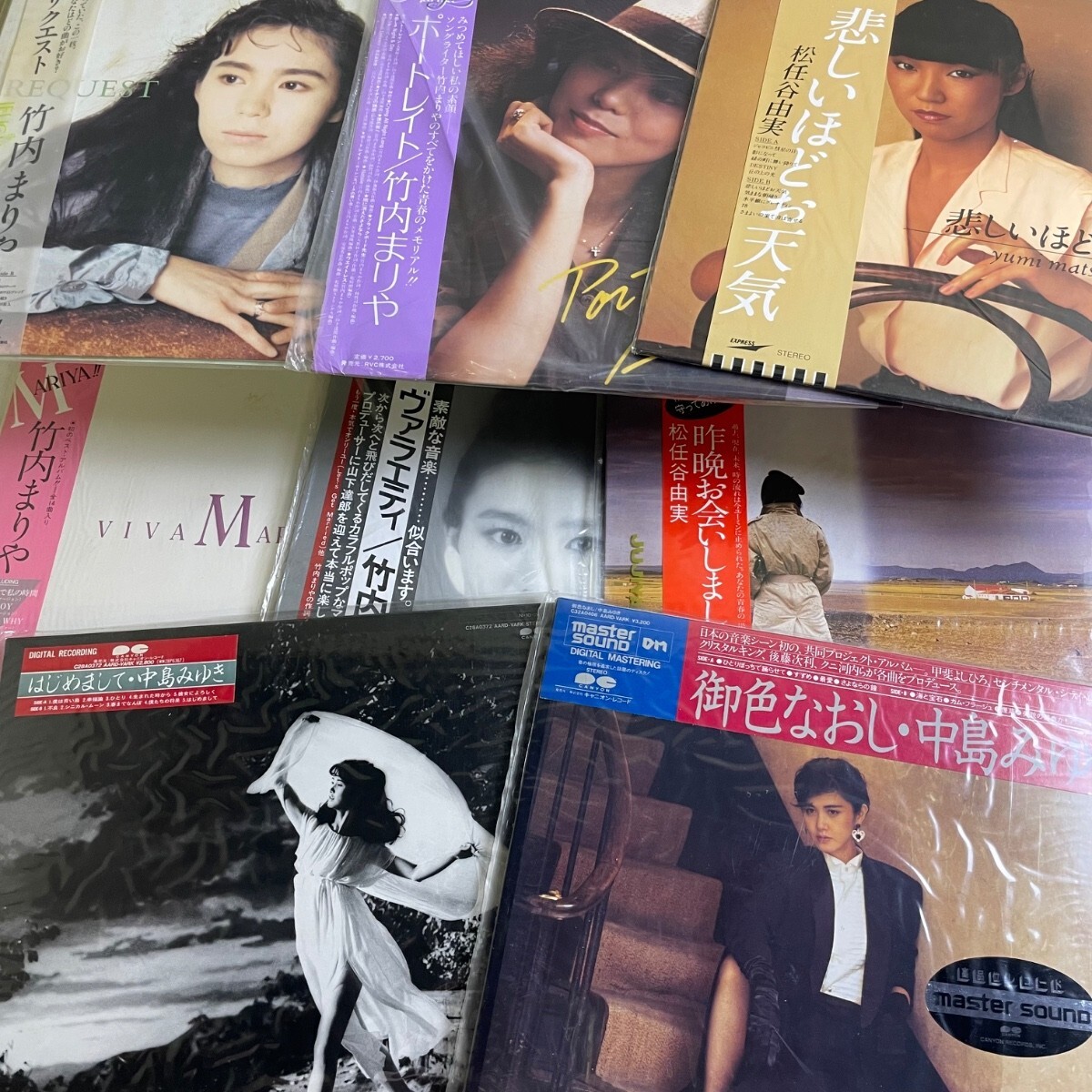 H3076 【未開封含む】LP レコード 松任谷由美 中島みゆき 竹内まりや 邦楽拍卖