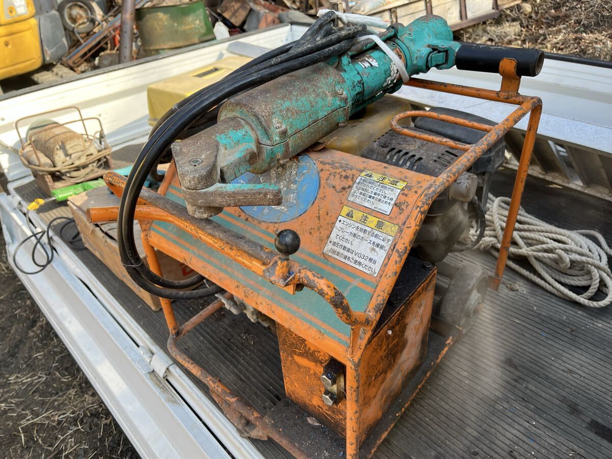 丸善工業 MARUZEN エンジン式 油圧パワーユニット 油圧ユニット ハンドブレーカー コンクリート破砕 建設機械拍卖