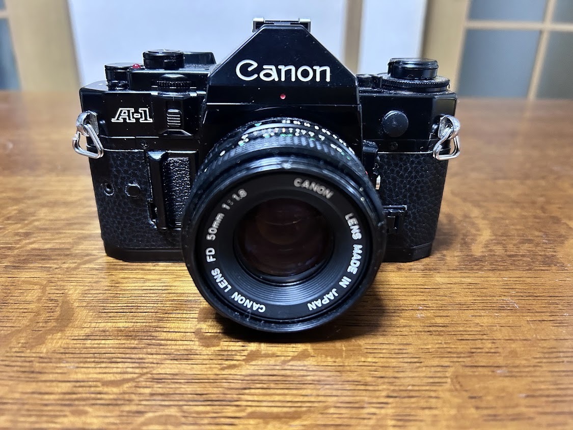 Canon A-1 フィルムカメラ FD 50mm F1.8レンズ付き #01拍卖