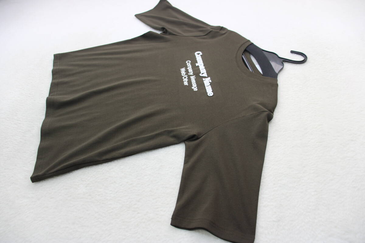 7195 新品 ブラッシュ刺繍Tシャツ ブラウンFサイズ拍卖