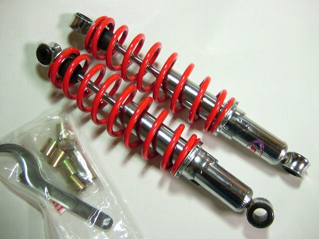 値下げ中! YSS製サスペンション SPORT305レッド 取り付け長305mm 赤 モンキー シャリィ カブ 2-06-02:105 ヤマハ スズキ カワサキ 拍卖