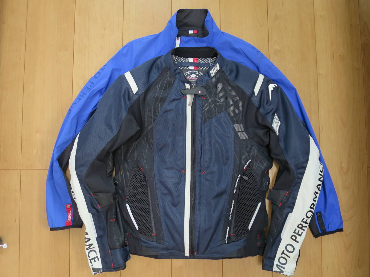 ★送料込美品! クシタニ メッシュジャケット KUSHITANI AIR CONTEND JACKET K-2384 & ウィンドブレーカー K-2375 サイズM拍卖