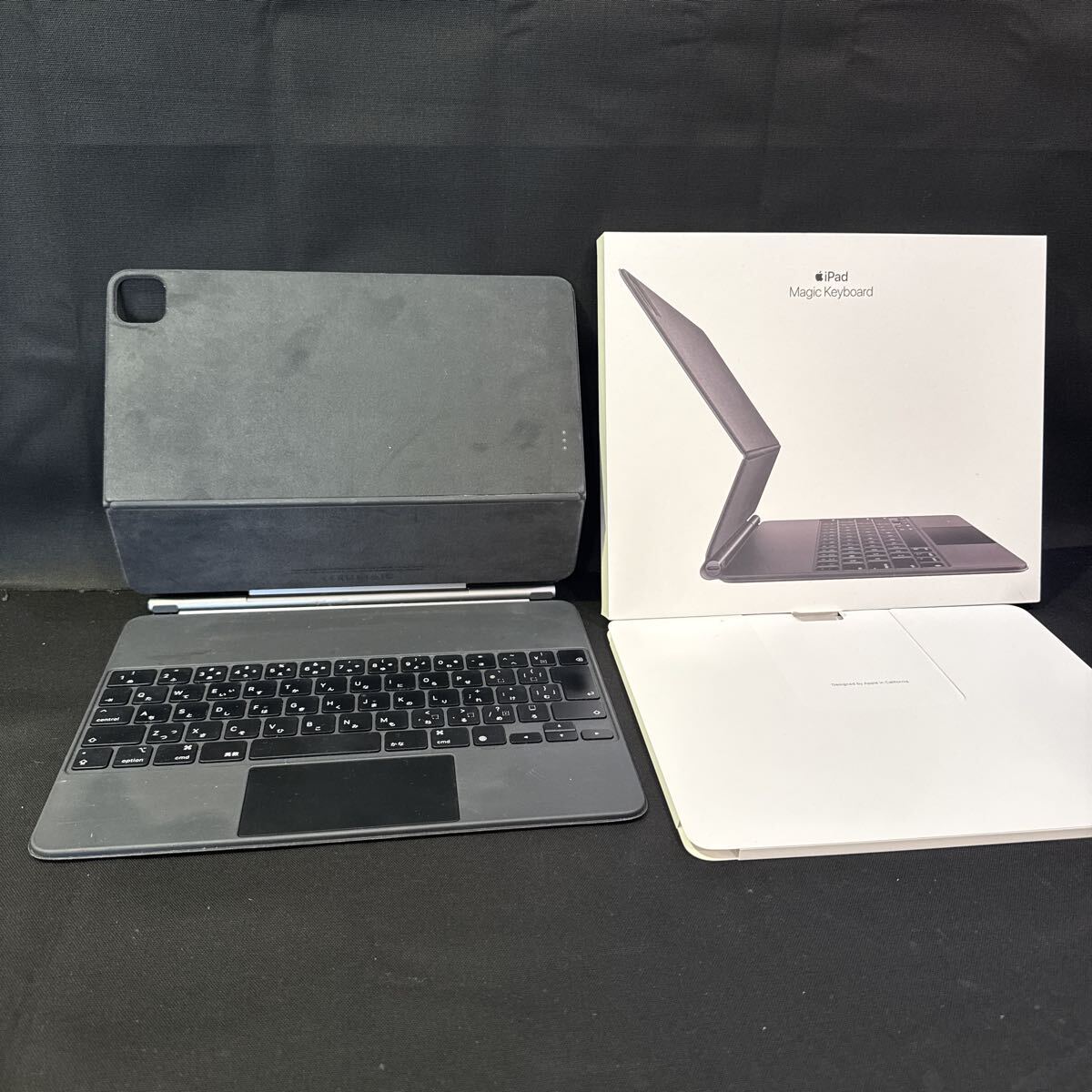 【動作確認済み】Apple アップル MJQK3J/A ipad Magic Keyboard ブラック マジックキーボード A2480 60サイズ(1470)拍卖