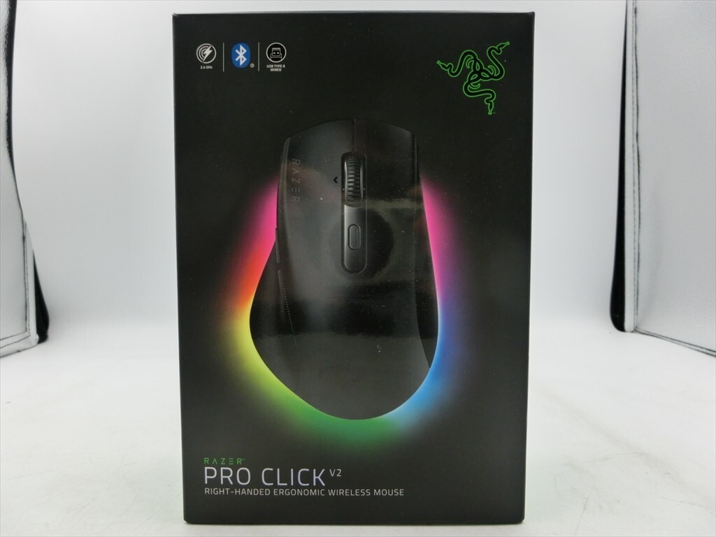 T【2a-87】【60サイズ】1円~/未開封/RAZER PRO CLICK V2 レイザープロクリックV2 ワイヤレスゲーミングマウス拍卖