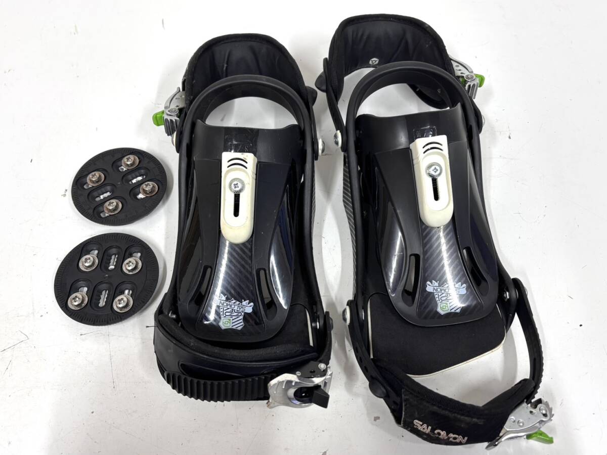 E920 SALOMON サロモン スノーボード ビンディング バインディング SP1 ディスク/ビス付き 左右セット 動作未確認 スノボ拍卖