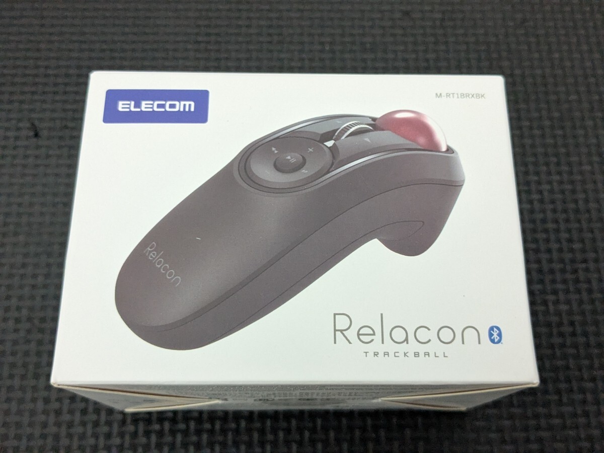 ◎0807u1815 エレコム トラックボールマウス ハンディタイプ Relacon メディアコントロールボタン搭載 Bluetooth ブラック M-RT1BRXBK拍卖