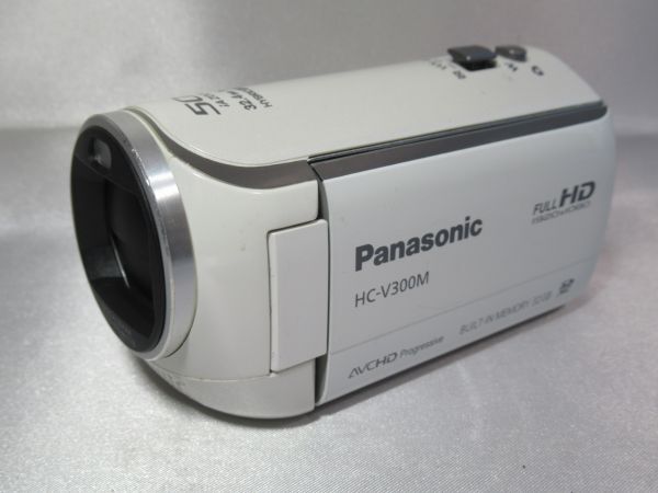 【動作確認済み】Panasonic / パナソニック HC-V300M 内蔵メモリー32GB ホワイト デジタルハイビジョンビデオカメラ 管Z0632拍卖