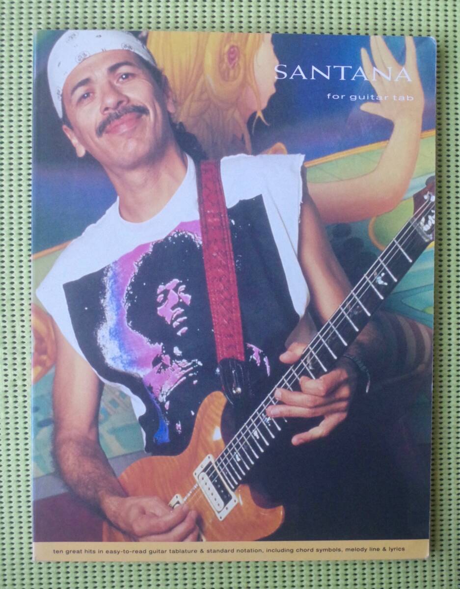 サンタナ SANTANA for Guitar TAB TAB譜付ギタースコア ♪良好♪ 送料185円 10曲 ベスト BEST拍卖