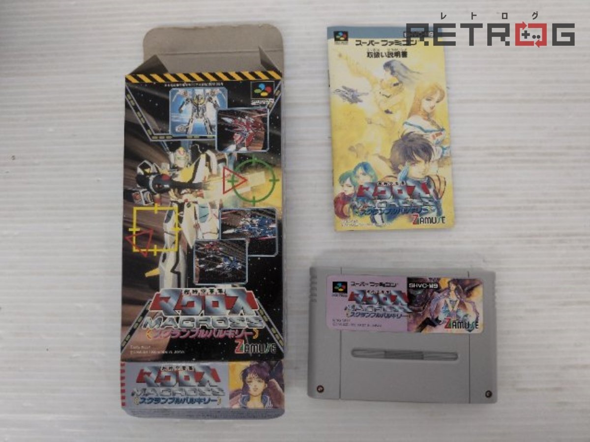 【箱付き】【動作品】超時空要塞マクロス スクランブルバルキリー スーパーファミコン SFC スーファミ拍卖