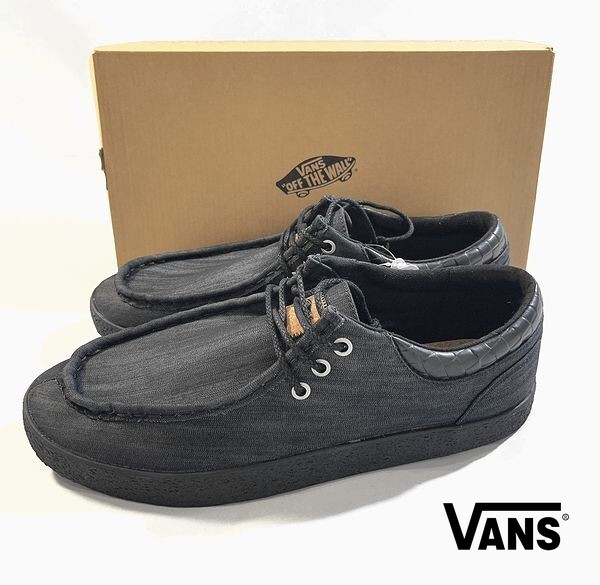 H日08751新品▼ ヴァンズ フォージャー Black Denim 【 27㎝ 】 スニーカー シューズ バンズ VANS FORAGER拍卖