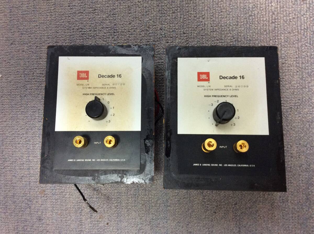 ■JBL L16 DECADE ネットワーク ペア【動作品】 拍卖