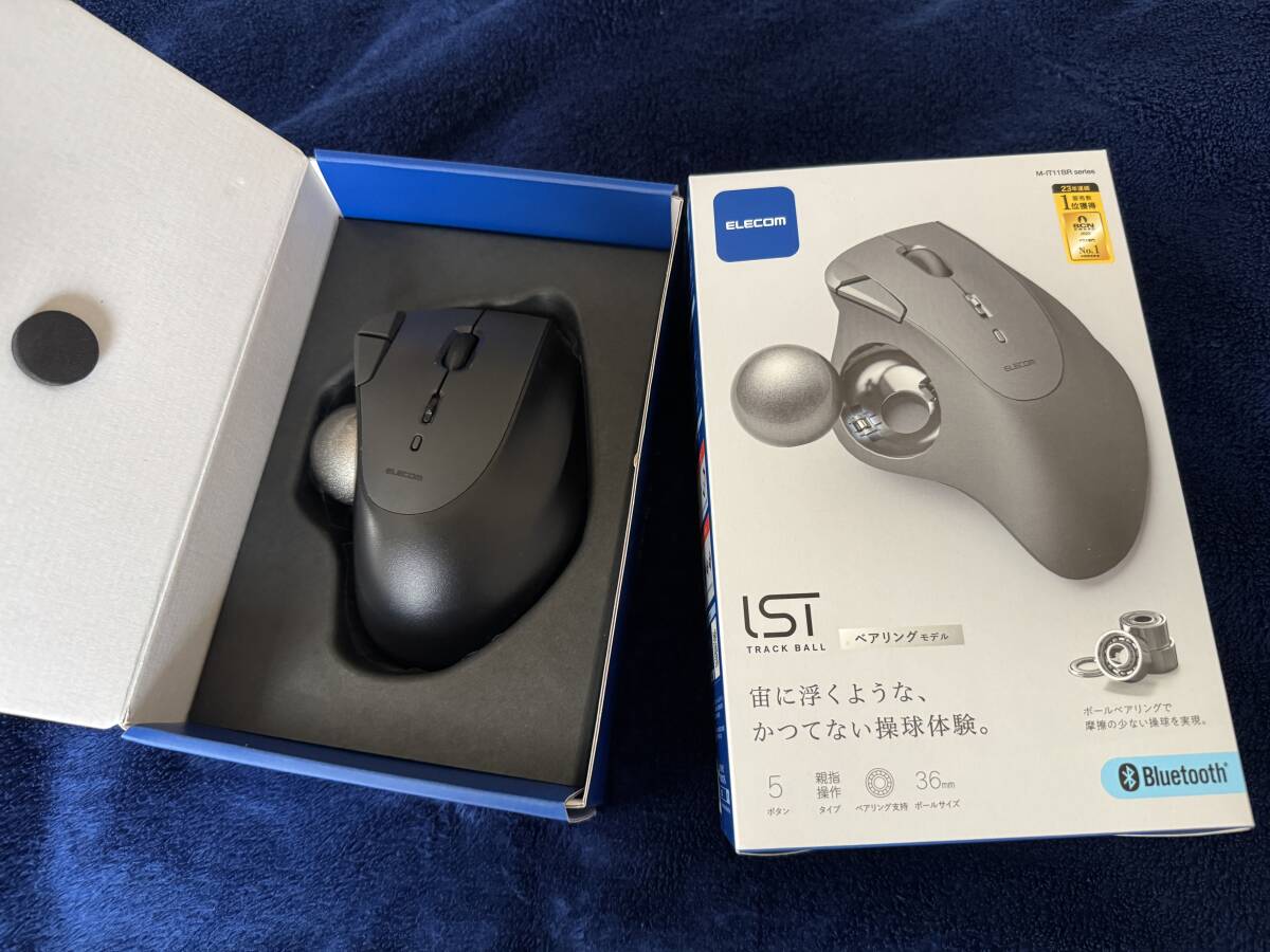 ☆ELECOM☆エレコム 『M-IT11BRBK』Bluetooth5.0トラックボール "IST"5ボタン ベアリングモデル拍卖