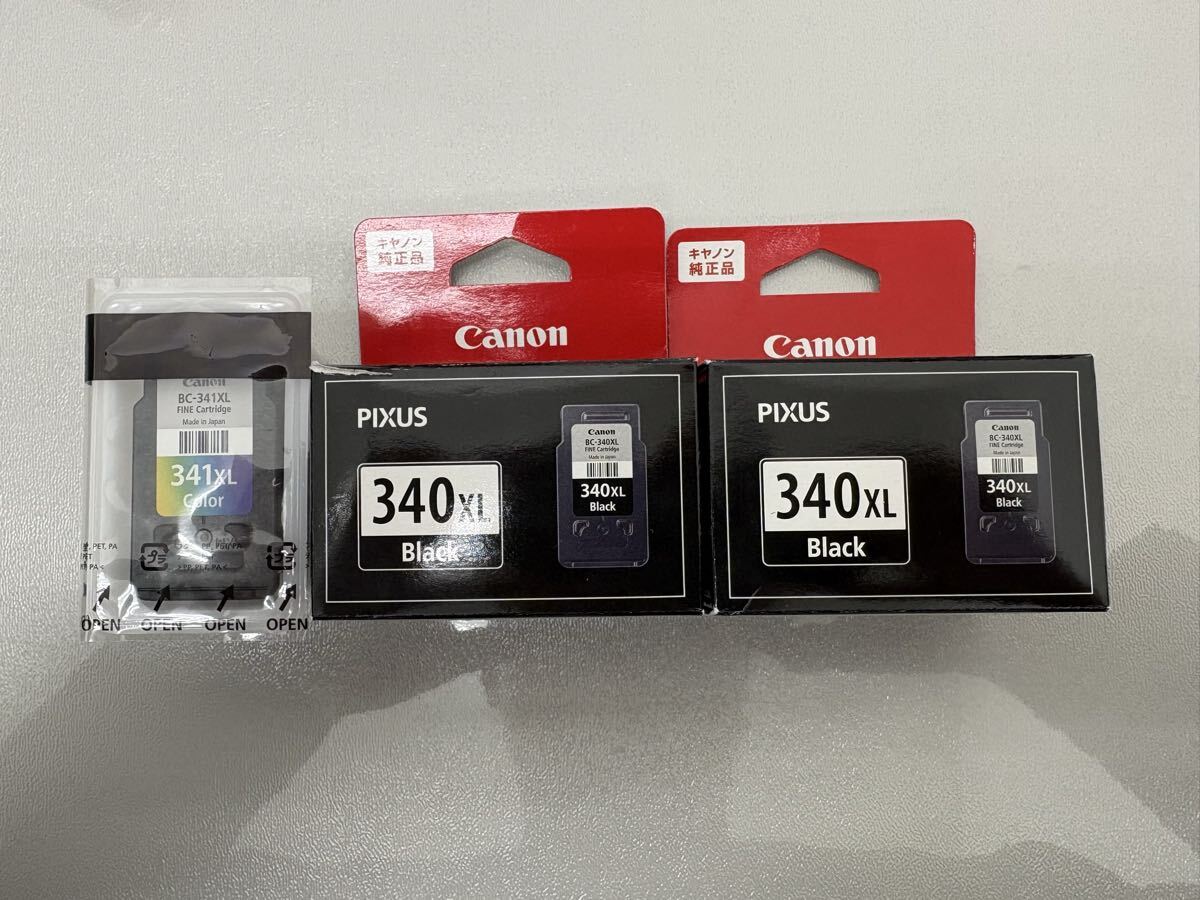 未使用 キャノン 純正 インク BC-341XL BC-340XL 大容量 カラー ブラック 【カラーのみ期限不明】拍卖