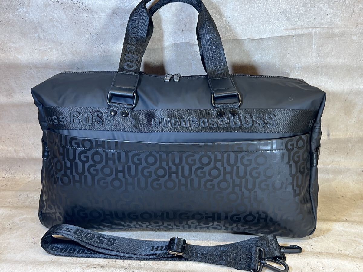 HUGOBOSS ヒューゴボス ショルダーバッグ ボストンバッグ ブラック 未使用拍卖
