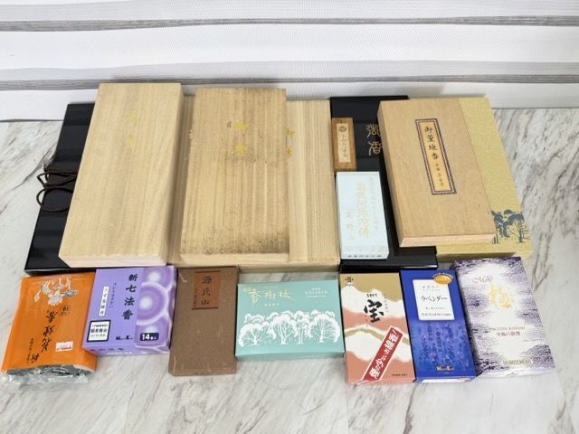 未使用訳有 お線香 香のたより 永寿 香樹林 源氏山 法円 宝 手向山八幡宮 沈香 平安堂 薫寿堂 玉和堂 七法香 他 / 517921拍卖